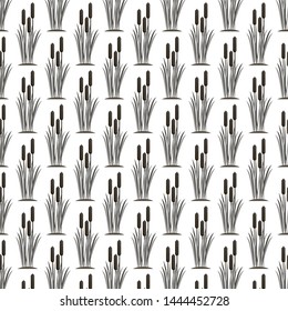 bulrush background, template, pattern, vector illustration