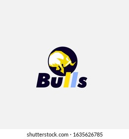 buls logo icon for business and sport company