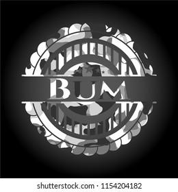 Bum on grey camouflage pattern
