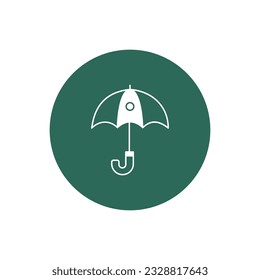 Bumbershoot Vector Icon with trendy background colors that can easily edit or modify

