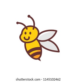 bumble bee logo mascot cartoon character