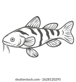 Bumblebee Catfish Linha Arte Ilustração