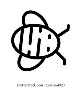 bumblebee icon or logo isolated sign symbol vector illustration - high quality black style vector icons
