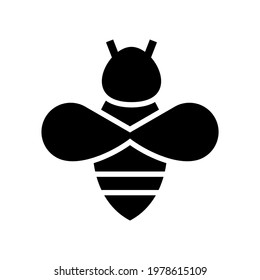 bumblebee icon or logo isolated sign symbol vector illustration - high quality black style vector icons
