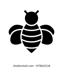 bumblebee icon or logo isolated sign symbol vector illustration - high quality black style vector icons
