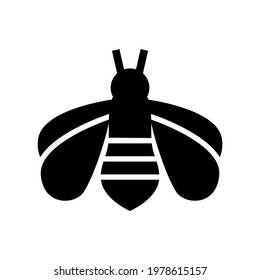 bumblebee icon or logo isolated sign symbol vector illustration - high quality black style vector icons
