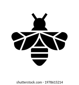 bumblebee icon or logo isolated sign symbol vector illustration - high quality black style vector icons
