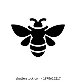 bumblebee icon or logo isolated sign symbol vector illustration - high quality black style vector icons
