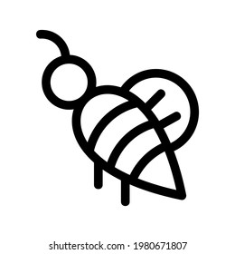 icono de abejorro o logotipo símbolo de signo aislado ilustración vectorial - iconos vectoriales de estilo negro de alta calidad
