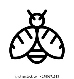 bumblebee icon or logo isolated sign symbol vector illustration - high quality black style vector icons
