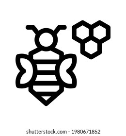 icono de abejorro o logotipo símbolo de signo aislado ilustración vectorial - iconos vectoriales de estilo negro de alta calidad
