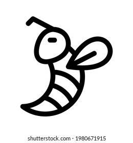 bumblebee icon or logo isolated sign symbol vector illustration - high quality black style vector icons
