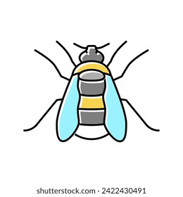 bumblebee insect color icon vector. bumblebee insect sign. isolated symbol illustration