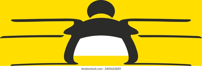 bumblebee logo on a colored background