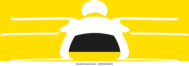 bumblebee logo on a colored background