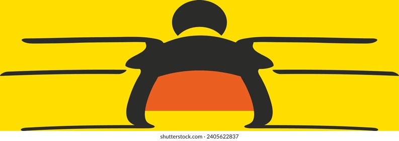 bumblebee logo on a colored background