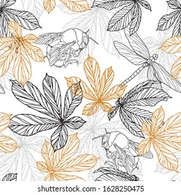 bumblebee - seamless vector repeat pattern