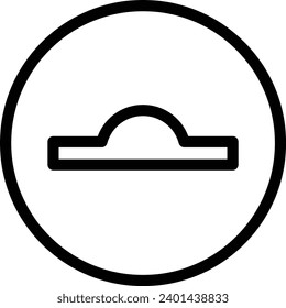 Bump ahed single vector line icon