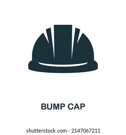 Bump Cap icon. Monochrome simple Bump Cap icon for templates, web design and infographics