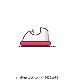 Bump Car Icon Illustration