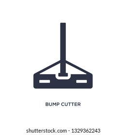 bump cutter icon. Simple element illustration from construction concept. bump cutter editable symbol design on white background. Can be use for web and mobile.