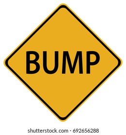 Bump warning sign