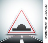 Bump warning traffic sign
