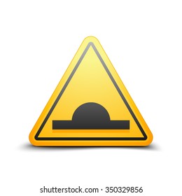 Bump warning traffic sign