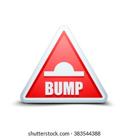 Bump warning traffic sign