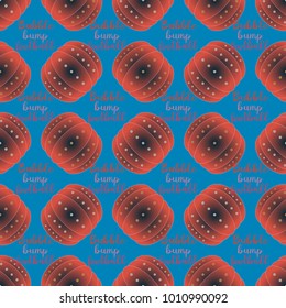 Bumper ball or bamperball football equipment seamless pattern for background.