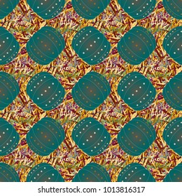 Bumper ball or bamperball football equipment seamless pattern for background.