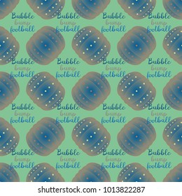 Bumper ball or bamperball football equipment seamless pattern for background.