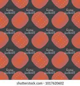 Bumper ball or bamperball football equipment seamless pattern for background.