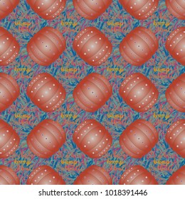 Bumper ball or bamperball football equipment seamless pattern for background.