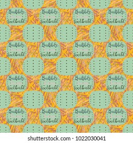 Bumper ball or bamperball football equipment seamless pattern for background.
