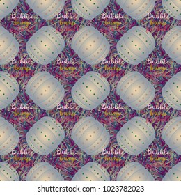 Bumper ball or bamperball football equipment seamless pattern for background.