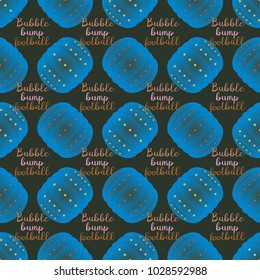 Bumper ball or bamperball football equipment seamless pattern for background.