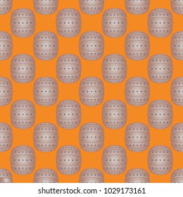 Bumper ball or bamperball football equipment seamless pattern for background.