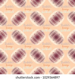 Bumper ball or bamperball football equipment seamless pattern for background.