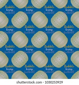 Bumper ball or bamperball football equipment seamless pattern for background.