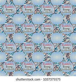 Bumper ball or bamperball football equipment seamless pattern for background.