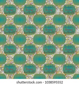 Bumper ball or bamperball football equipment seamless pattern for background.