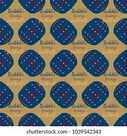 Bumper ball or bamperball football equipment seamless pattern for background.