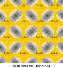 Bumper ball or bamperball football equipment seamless pattern for background.
