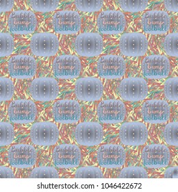 Bumper ball or bamperball football equipment seamless pattern for background.