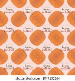 Bumper ball or bamperball football equipment seamless pattern for background.