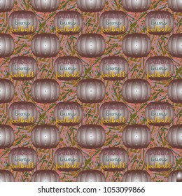 Bumper ball or bamperball football equipment seamless pattern for background.