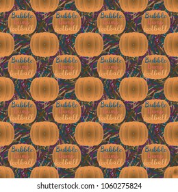 Bumper ball or bamperball football equipment seamless pattern for background.