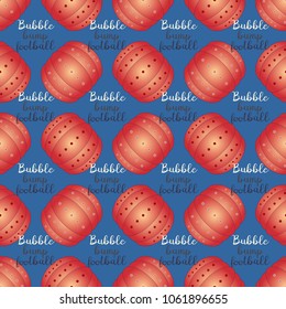 Bumper ball or bamperball football equipment seamless pattern for background.