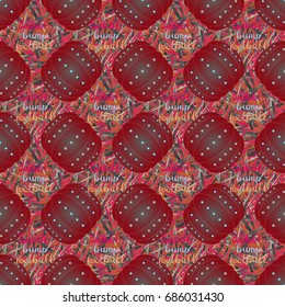 Bumper ball or bamperball football equipment seamless pattern for background.